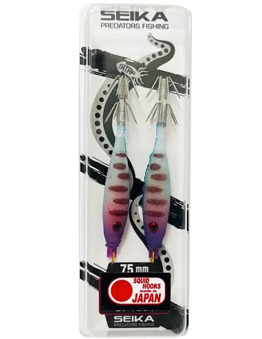 Seika mini squid soft silk per la pesca di calamari e seppie 7.5 cm 2pz col.201 Totanare e polpare Seika