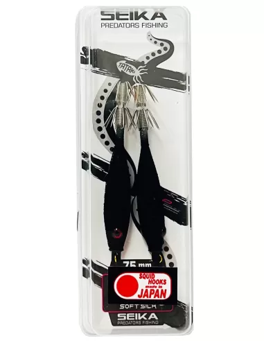 Seika mini squid soft silk per la pesca di calamari e seppie 7.5 cm 2pz col.206 Totanare e polpare Seika