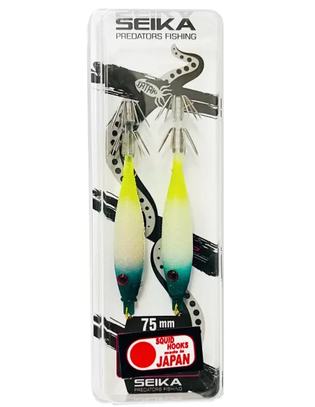 Seika mini squid soft silk per la pesca di calamari e seppie 7.5 cm 2pz col.38 Totanare e polpare Seika