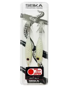 Seika mini squid soft silk per la pesca di calamari e seppie 7.5 cm 2pz col.57 Totanare e polpare Seika
