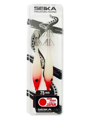 Seika mini squid soft silk per la pesca di calamari e seppie 7.5 cm 2pz col.34 Totanare e polpare Seika