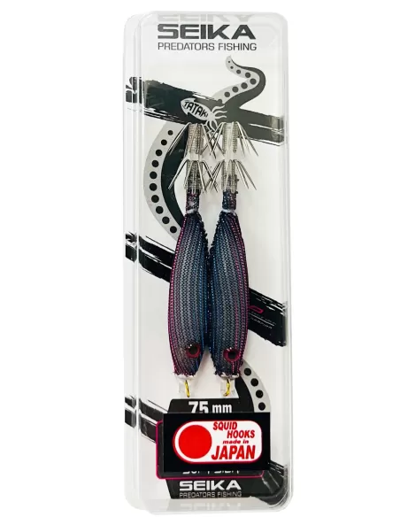 Seika mini squid soft silk per la pesca di calamari e seppie 7.5 cm 2pz col.205 Totanare e polpare Seika