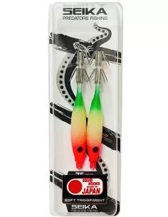 Seika Mini Squid Soft Transparent for squid and cuttlefish fishing 75 mm 2 pcs col. 42 Seika squid and cuttlefish