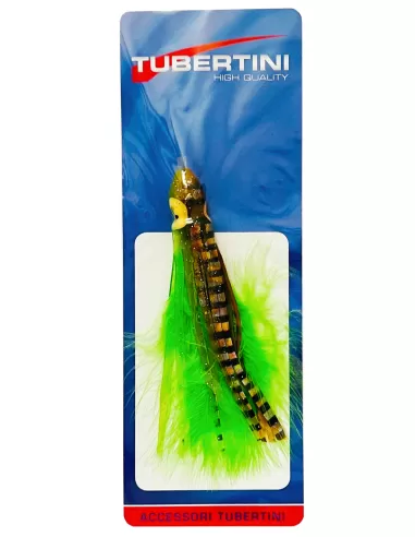 Tubertini Marabou Octopus artificial bait for light trolling 10 cm chartreuse Tubertini Trolling