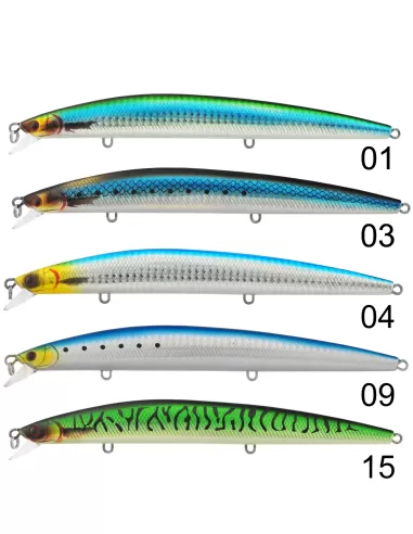 Seika Warrior SF175 TW Artificiale Long Jerk azione slow floating 31gr 175mm - fishing tackle