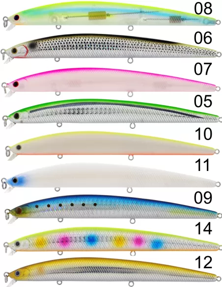 Seika Warrior SF150 LC Artificiale Jerk azione floating 18gr 150mm Esche Artificiali Minnow Seika