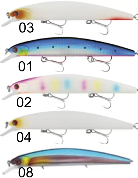 SEIKA Rebellion artificiale da spinning 130MM 19GR SINKING Esche Artificiali Minnow Seika