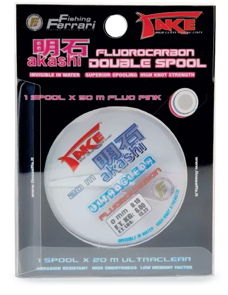 Take Akashi Fluorocarbon Doppia Bobina 75 mt