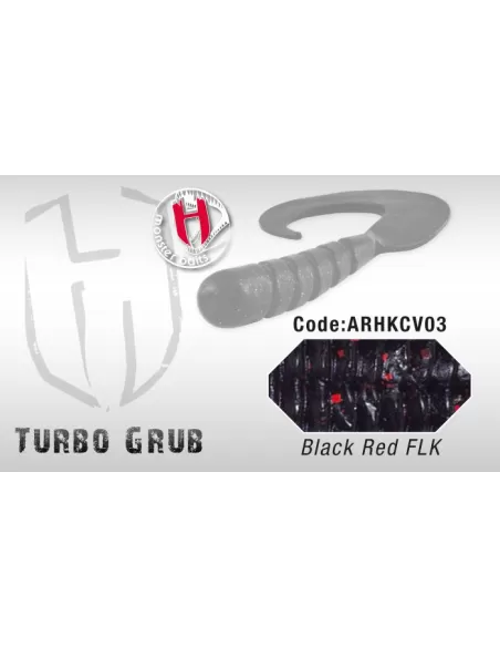 Herakles Turbo Grub 14 cm confezione da 4 pz Esche Artificiali Herakles