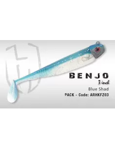 Herakles Benjo Pack 2 Arificiali con Jig Head  Esche Artificiali Herakles 2