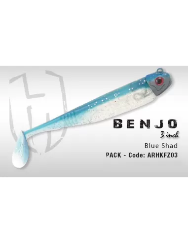Herakles Benjo Pack 2 Arificiali con Jig Head  Esche Artificiali Herakles