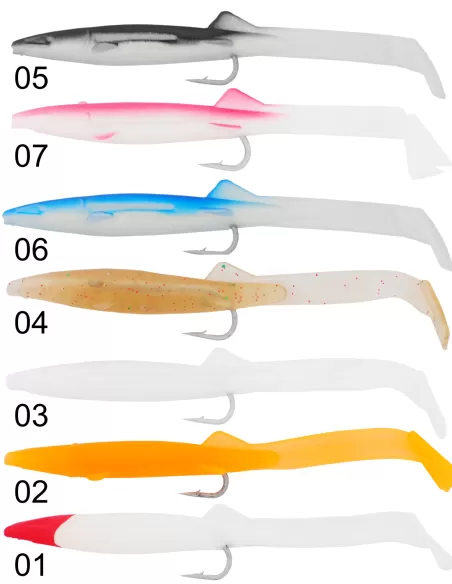Seika Atashi 3pcs 65mm Light Spinning and Trolling Silicone Fishing Lure Seika Trolling