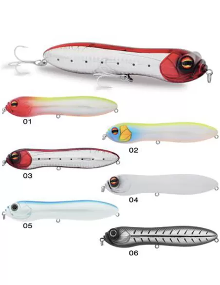 Seika Poppy 130 mm 30 gr WTG Galeggiante micidiale per barracuda e pesci serra Esche Artificiali Minnow Seika