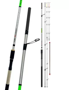 Kolpo Kmathrix Feeder fishing rod in super thin high modulus carbon with three tips Feeder Rods Ledgering Kolpo