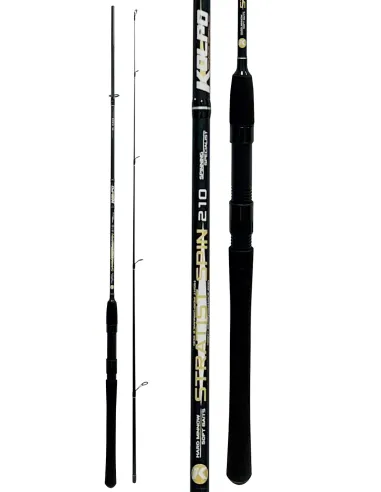 Kolpo Stratist Spin Canna da Pesca Spinning in Carbonio 10-55 gr Canne da pesca per professionisti e principianti Kolpo