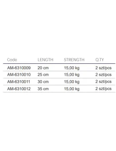 Mistral Steel Cables 1x7 15 kg with Rolling Swivel and Snap Hook 2pcs Steel Cables 2