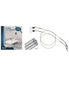 Mistral Cavetti Acciaio 1x7 7 kg con Girella e Moschettone 2pz Cavetti Acciaio Mistrall