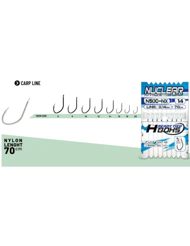 Colmic N500-NX hand-tied hooks 8 hooks Colmic tied hooks