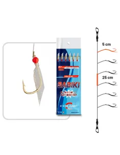 Colmic sabiki MN-040 realizzato con pelle di pesce Sabiki Colmic
