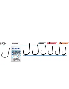 Colmic MR390 very strong eye hook for surf casting fishing bolentino light drifting Colmic Fishing Eye Hooks