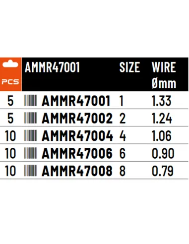 Colmic MR470 fishing hook with eyelet for large prey Hooks Fishing Eyelet Colmic