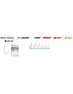 Colmic WN501 fishing hook with nickel-plated spade without barb suitable for fishing in carp fisheries Colmic Fishing Spade Hook