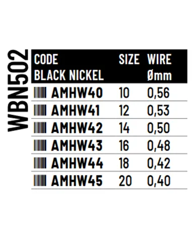 Colmic WBN502 amo da pesca con paletta black nickel senza ardiglione indicato per la pesca in carpodromo Ami Paletta da Pesca...