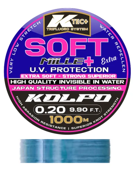 Kolpo Soft fishing filo im nylon coil uvprotection 1000mt Monofili Kolpo