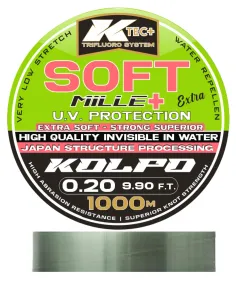 Kolpo Soft filo da pesca in nylon da bobbina green u.v. protection 1000mt Monofili Kolpo 2