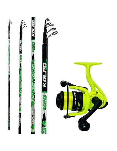 Kolpo Fishing Kit Bolognese Match Special Bombarde and English Rod 4.20mt + Reel Kolpo Fishing Kit