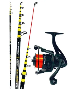 Kolpo Kit Pesca Surfcasting Canna 150 gr + Mulinello Arya surf 7000 Kit da pesca Kolpo