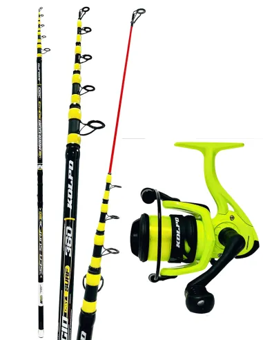 kolpo kit completo pesca surfcasting con canna mulinello e filo Kit Surfcasting Kolpo