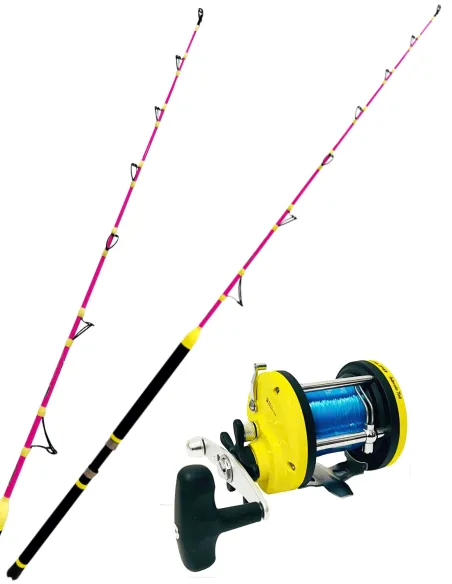 Kolpo combo da pesca dalla barca traina costiera Kolpo Laguna Troll + Kolpo Sopravvento acid Kit Traina Kolpo