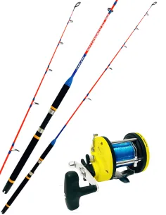 Kolpo combo da pesca dalla barca traina costiera Kolpo Laguna Troll + Kolpo Sottovento BT Kit Traina Kolpo