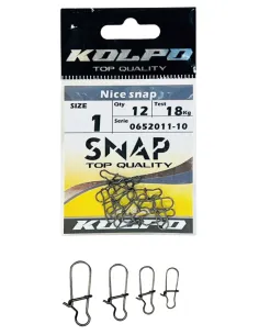 Kolpo Nice Snap Moschettone Universale Spinning 12 pz Girelle Kolpo 2