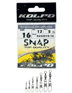 Kolpo Barrel + Safety Snap 12 pz Girella con Moschettone Girelle Kolpo 2