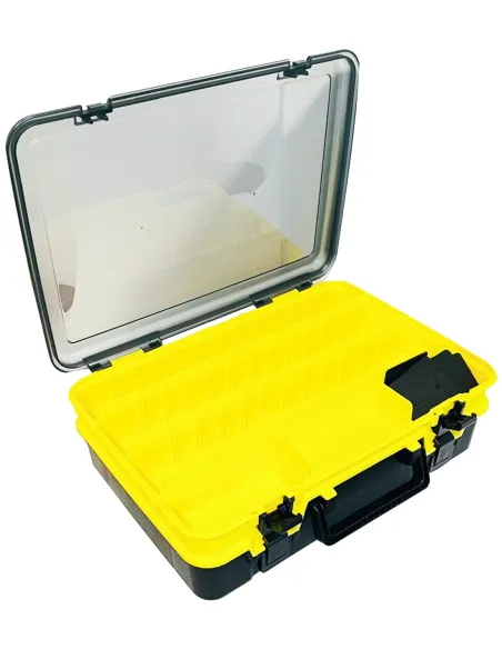 Kolpo scatola porta artificiali con doppio scomparto 38x26x12cm Cassette Pesca Kolpo