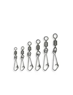 Kolpo Rolling + Hooked Snap Girelle da Pesca con Moschettone Anti Apertura 12pz Girelle Kolpo