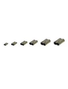 Kolpo Double Tube Crimps Tubini Per Crimpaggio Fili e Cavetti da Pesca 10mm Cavetti Acciaio Kolpo