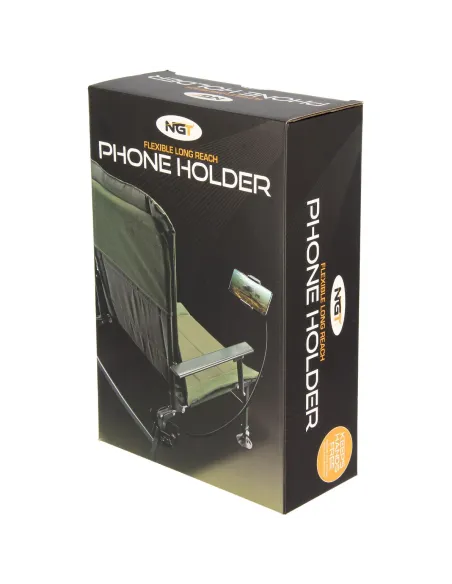 NGT Phone Holder - Phone Holder with Chair Adapter and Flexible Arm