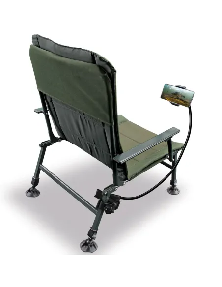 Supporto per telefono NGT - Supporto per telefono con adattatore per sedia e braccio flessibile Accessori Carpfishing NGT
