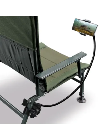 Supporto per telefono NGT - Supporto per telefono con adattatore per sedia e braccio flessibile Accessori Carpfishing NGT