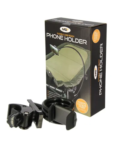 Supporto per telefono NGT - Supporto per telefono con adattatore per sedia e braccio flessibile Accessori Carpfishing NGT
