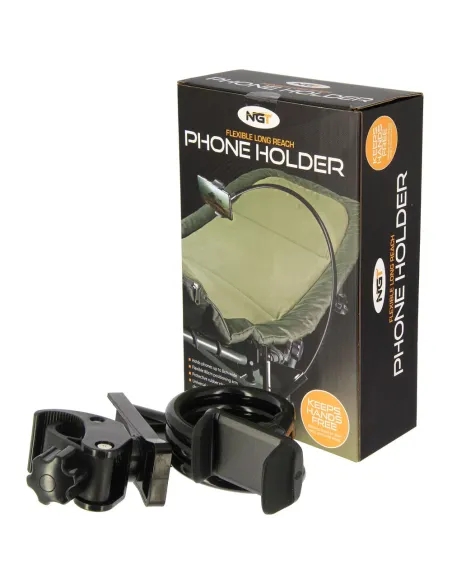 NGT Phone Holder - Phone Holder with Chair Adapter and Flexible Arm