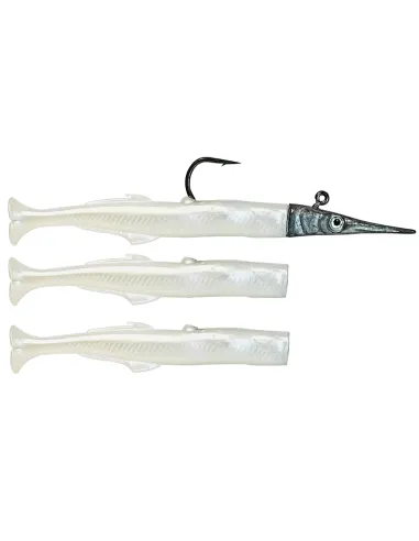Kolpo rubberized artificial lures for sea fishing with spare tails Kolpo lead heads