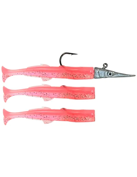 Kolpo rubberized artificial lures for sea fishing with spare tails Kolpo lead heads