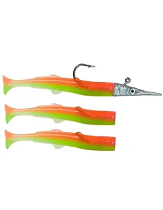 Rubberized artificial Kolpo for sea fishing with spare tails 2