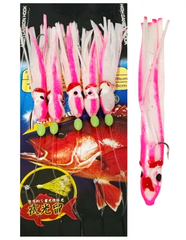 Kolpo ready line with octopus 6 cm for fishing from the boat thread 140 cm Artificial Lures Bolentino Kolpo