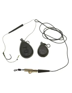 kolpo Montatura Completa Carpfishing con due Piombi Pesca Carpfishing Kolpo 2