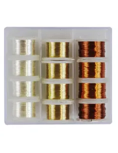 Box Solid Tinsel Montaggio Mosche Pesanti kolpo 12 pz Accessori Montaggio Mosche Kolpo